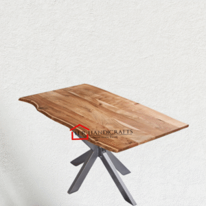 Dining Table 300 x 100 cm Solid Acacia Wood + Natural-Coloured + Varnished