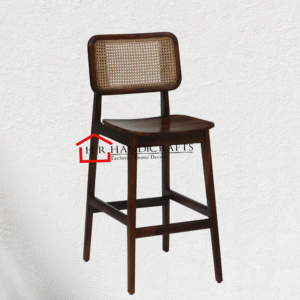 Roading Sheesham Wood Bar Chair In Rustic Teak Finish