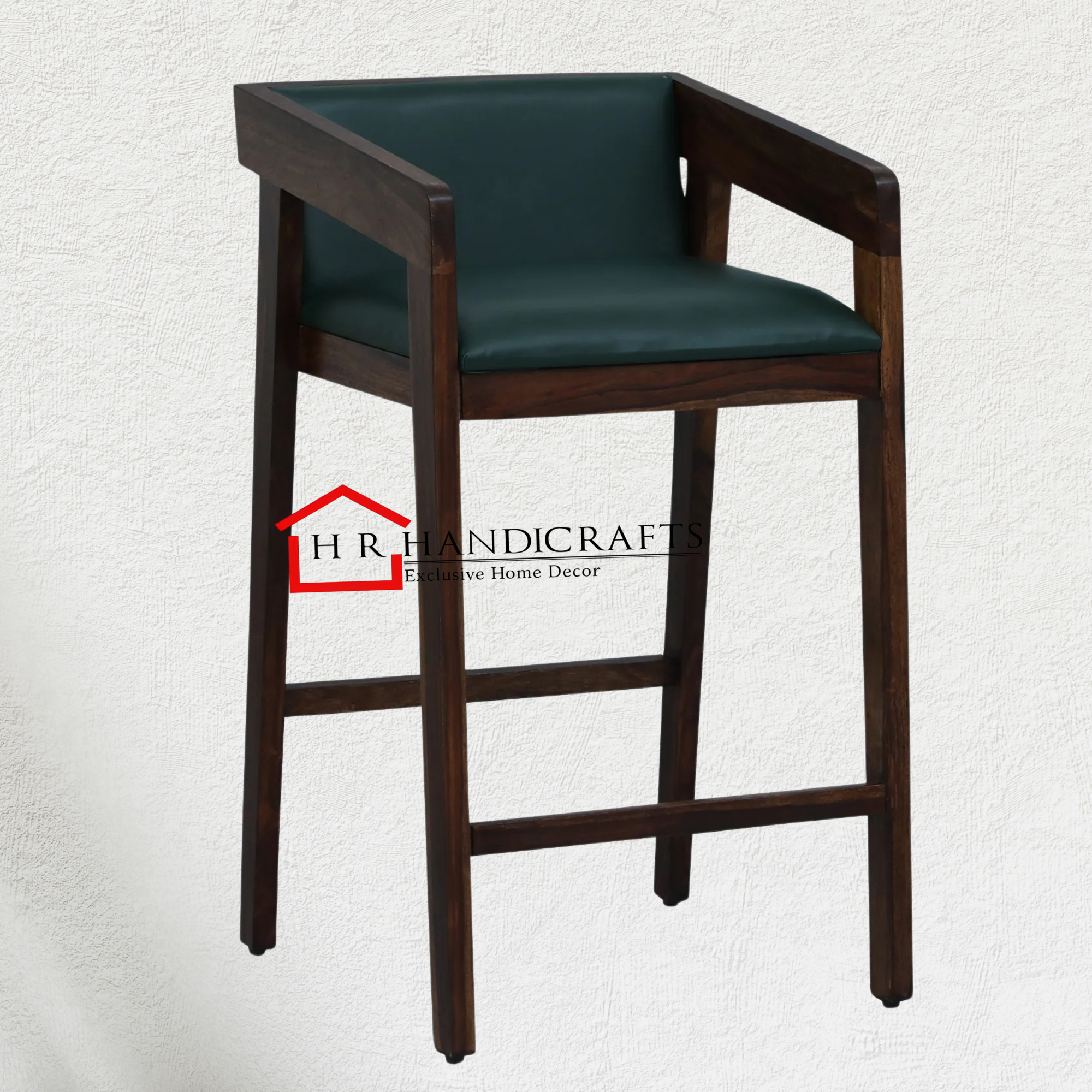 Provincial Teak Sheesham Wood Bar Stool – Rustic Elegance