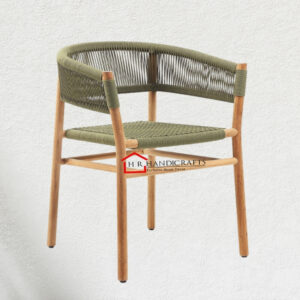 Kilt Rope Dining Armchair in Teak