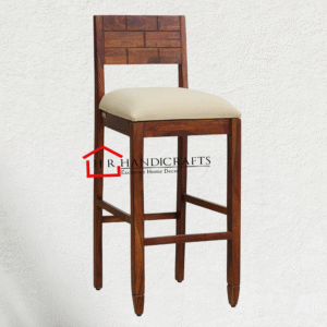 Solid Wood Bar Stool – Honey Oak Finish