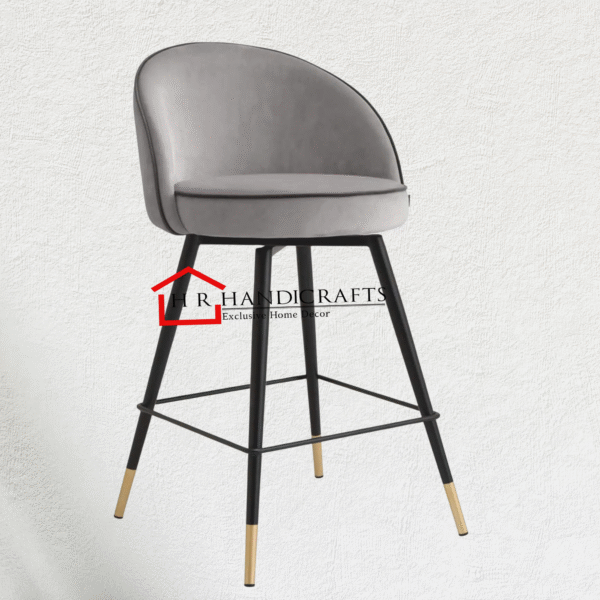 Perdue Bar Stool – Dark Gray Upholstery