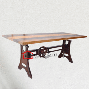 Vintage Table for Restaurant | Multicolor Industrial Dining Table
