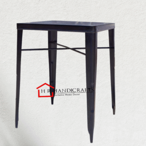 Metal Black Bar Height Counter Table | Industrial Bar Table by HR Handicrafts