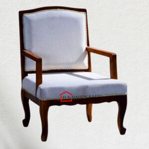 Craftatoz Wooden Solid Wood Arm Chair in Provincial Teak