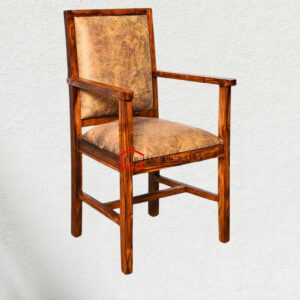 Wooden Twist Might Handmade Sheesham Wood Comfort Seating Armrest Chair