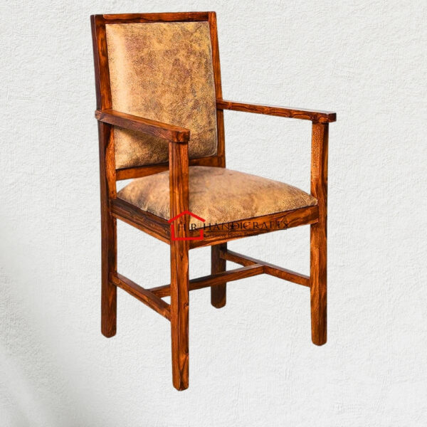 Wooden Twist Might Handmade Sheesham Wood Comfort Seating Armrest Chair