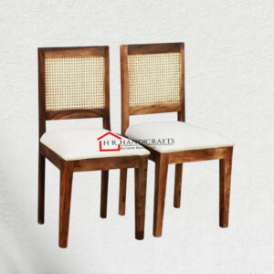 Cane Connection Terra Set of 2 Mango Wood Dining Chairs - Brown