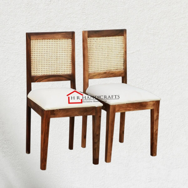Cane Connection Terra Set of 2 Mango Wood Dining Chairs - Brown