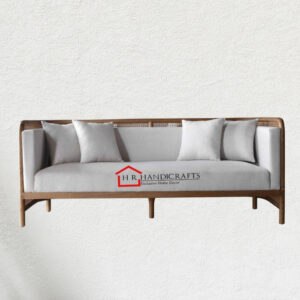 Solid Sheesham Wood 3 Seater Sofa