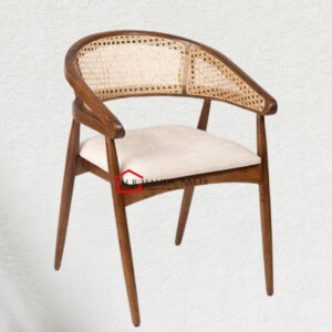 Quick Artsy Wood Rattan Chair