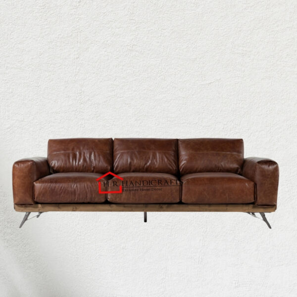 Picaso 3 Seater Leather Sofa