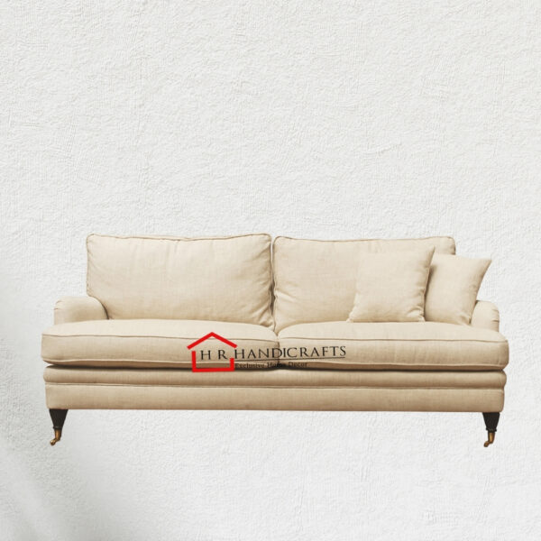 Victoria 3 Seater Sofa Belgium Linen Cream