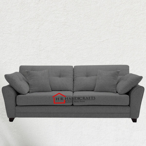 Adorn India Moris 3 Seater Sofa (Grey)