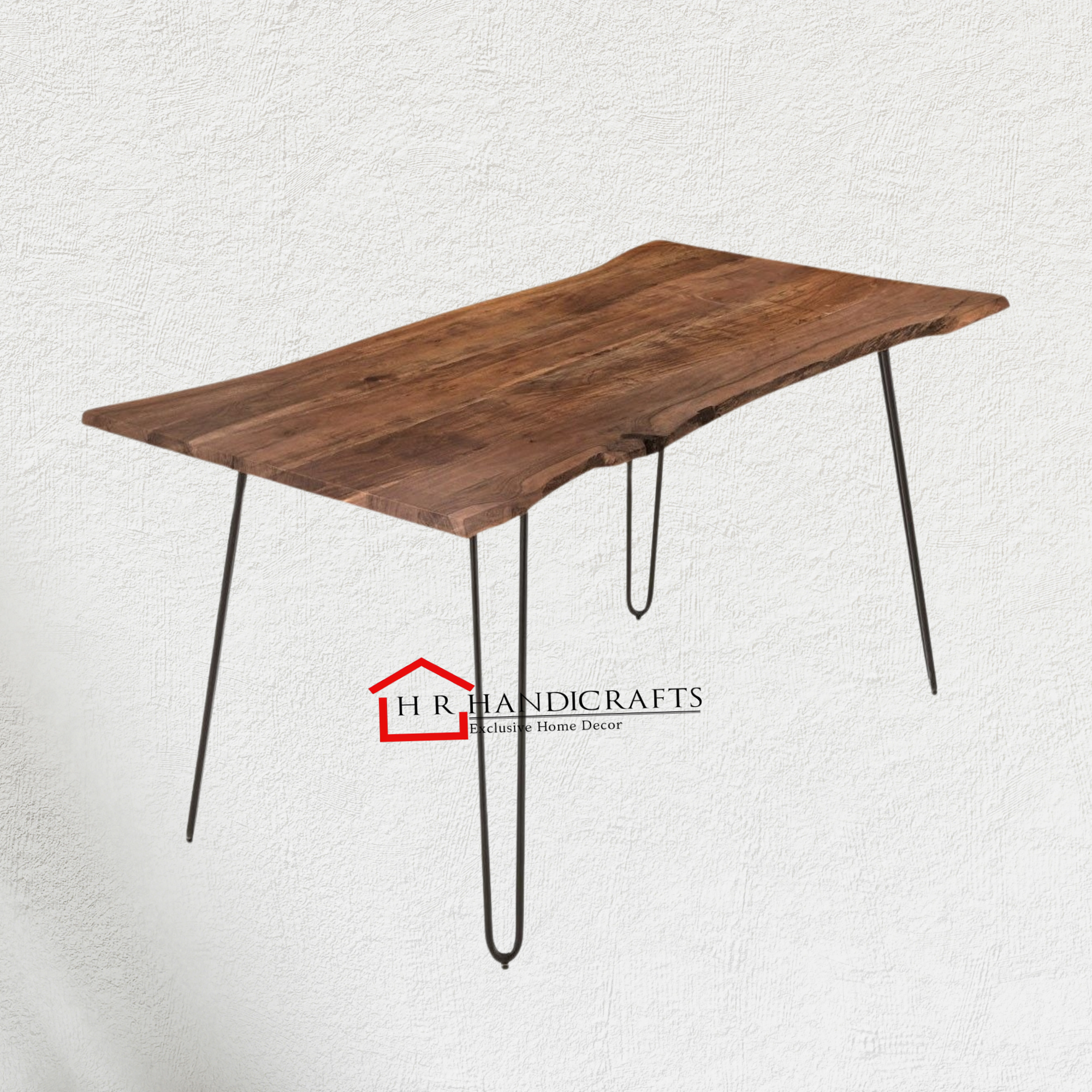 Epoxy Resin Live Edge Wood Center Coffee Table